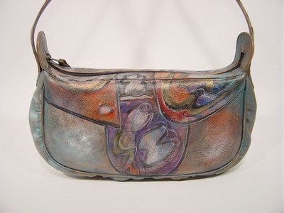 Jane Yoo EB 372 MITRA Hand Painted Leather Handbag  display picture 1