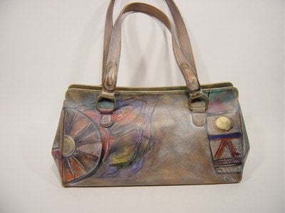 Jane Yoo Vintage Tie Dye Fabric Belt Belts | BuyLeatherBags main image 3